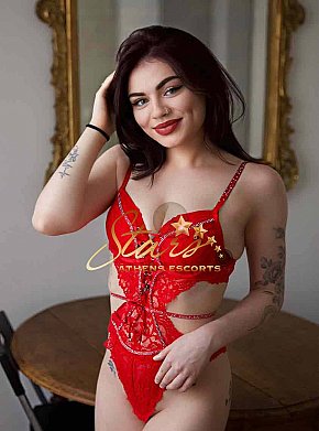 MADINA-STARS All Natural
 escort in Athens offers Cumshot on body (COB) services