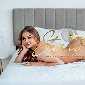 KAROLINA-STARS Super Busty
 escort in Athens offers Cumshot on body (COB) services